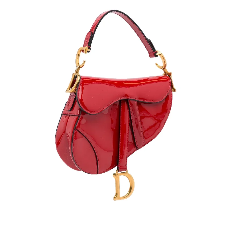 Dior Mini Saddle Patent Shoulder Bag (sOcB1B)